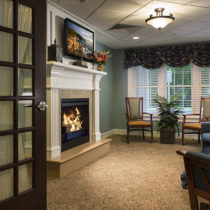 Fireplace at Orchard Woods