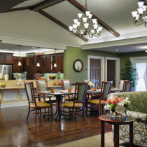 Dining area at Orchard Woods