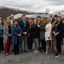 Orchard Ridge and National Lutheran team members at ribbon cutting