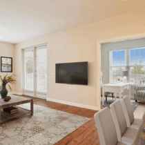 Apartment Living and Dining Rooms at The Village at Orchard Ridge